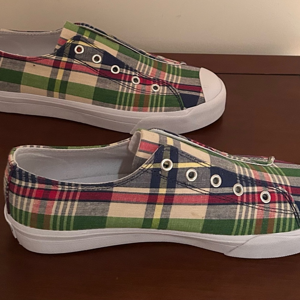 Chaps Multicolor Plaid Kids Sneakers